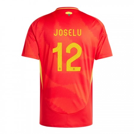 Espanja Joselu 12 Koti Euro 2024 - Jalkapallo Pelipaidat (S/S)